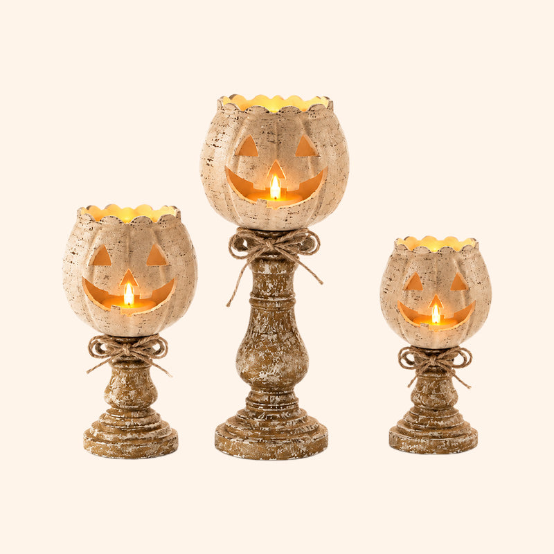 🕯️ Create the coziest autumn atmosphere in your home: Pumpkin Candlestick 🎃