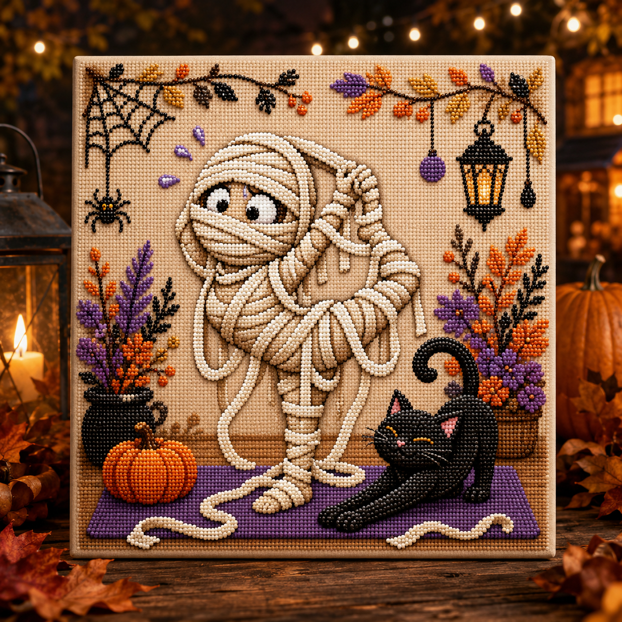 🎃 Absurd Halloween Moments Pearl Art Kit 👻🎃 – Spooky‑Cute DIY Beaded Wall Art