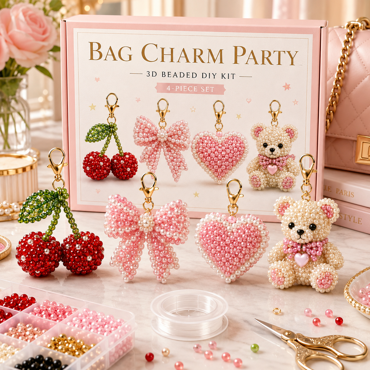 🧵✨ Creative Beaded Mini World 3D DIY Kit Collection
