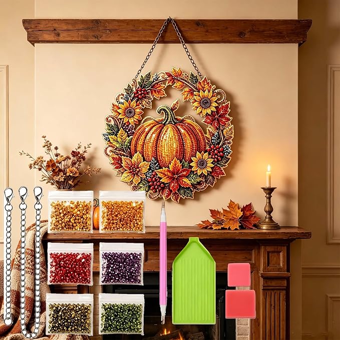 Sparkle & Craft: All-in-One Diamond Art Wreath Kit for Creative Gift-Giving ๐๏ธโจ