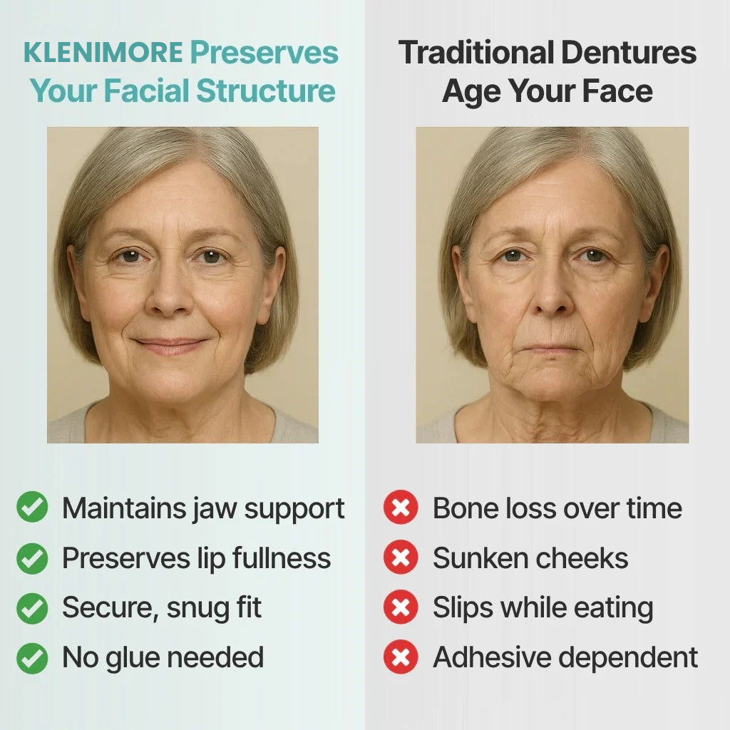 🎅CHRISTMAS HOT SALE-🏆Ends Today: 70% OFF! 🦷 Custom-Fit Dentures That Let You Eat, Talk & Smile With Confidence