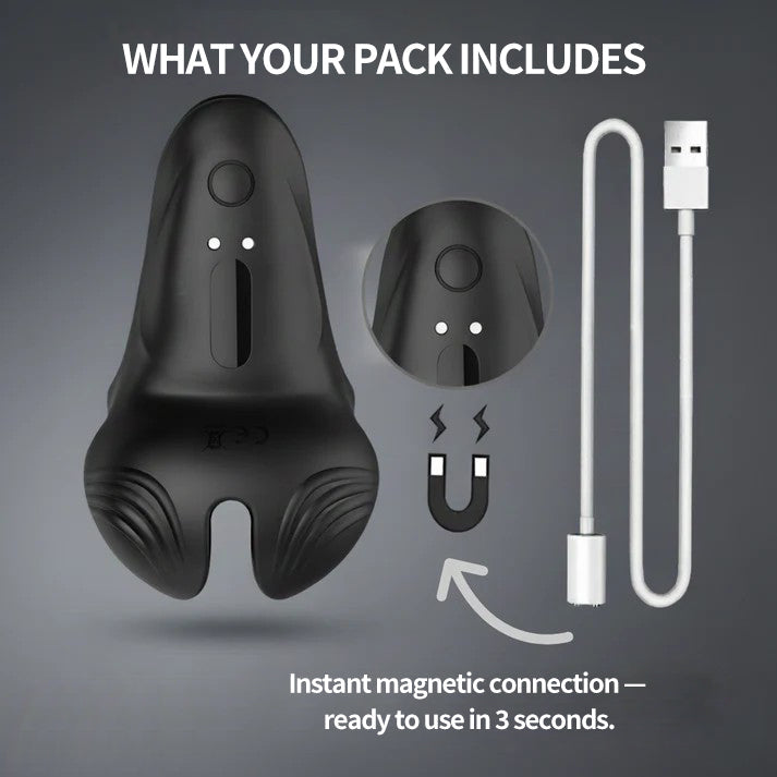 💥New on sale 2026 💞 Vibrating Electric Male Masturbation Lock Ring (Charging)