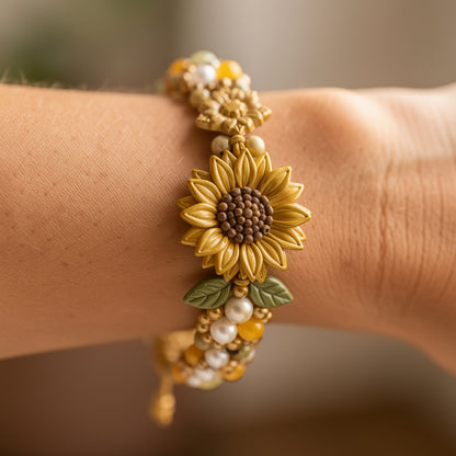 🔥50% Off Last Day - BUY 3 GET 1 FREE-🌻🍄Cottage Garden Charm Bracelet DIY Kit Series🌼🌾🧺