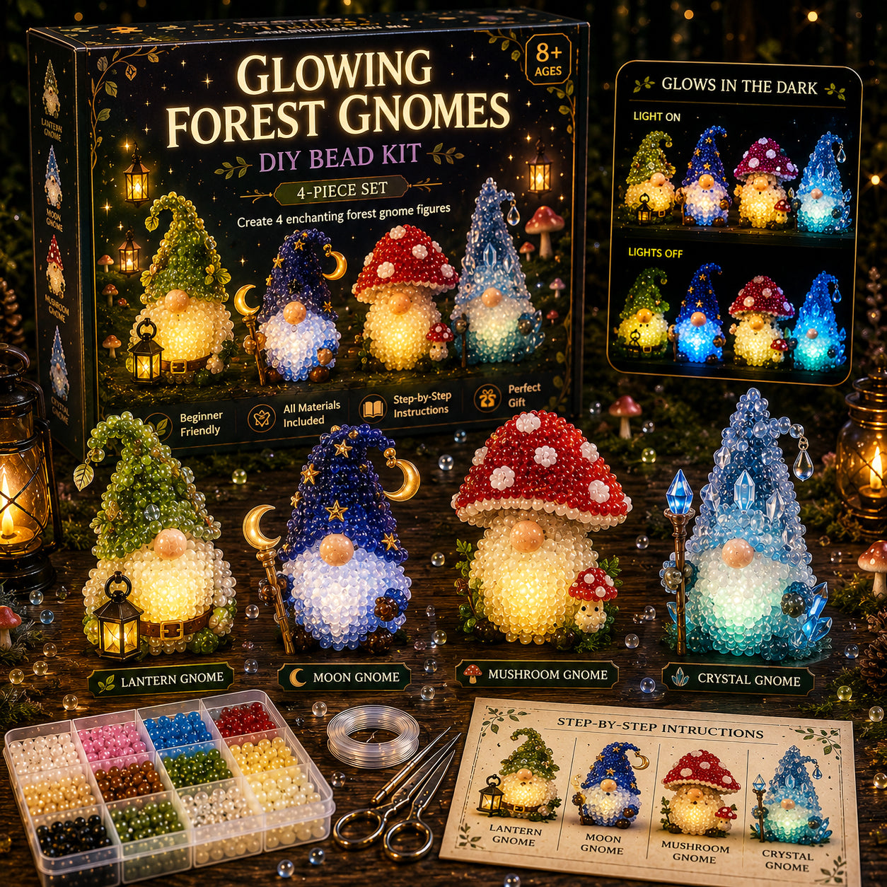 Glowing Fantasy Spirits DIY Bead Kit Series✨