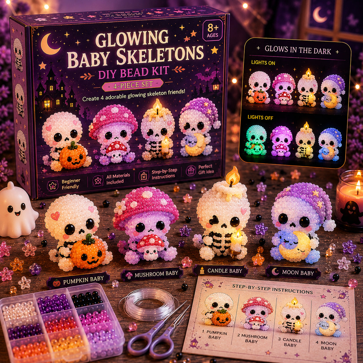 Glowing Fantasy Spirits DIY Bead Kit Series✨