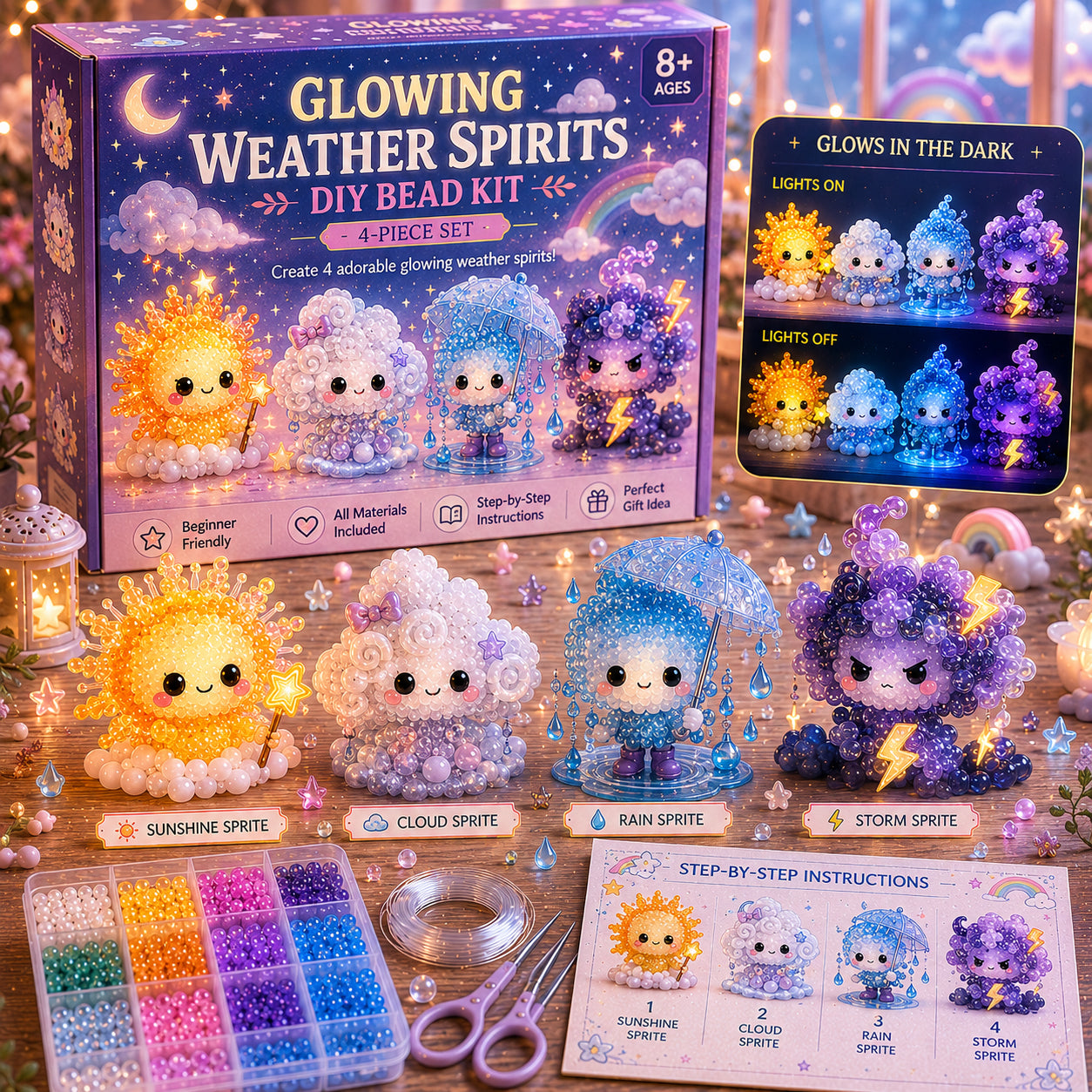 Glowing Fantasy Spirits DIY Bead Kit Series✨