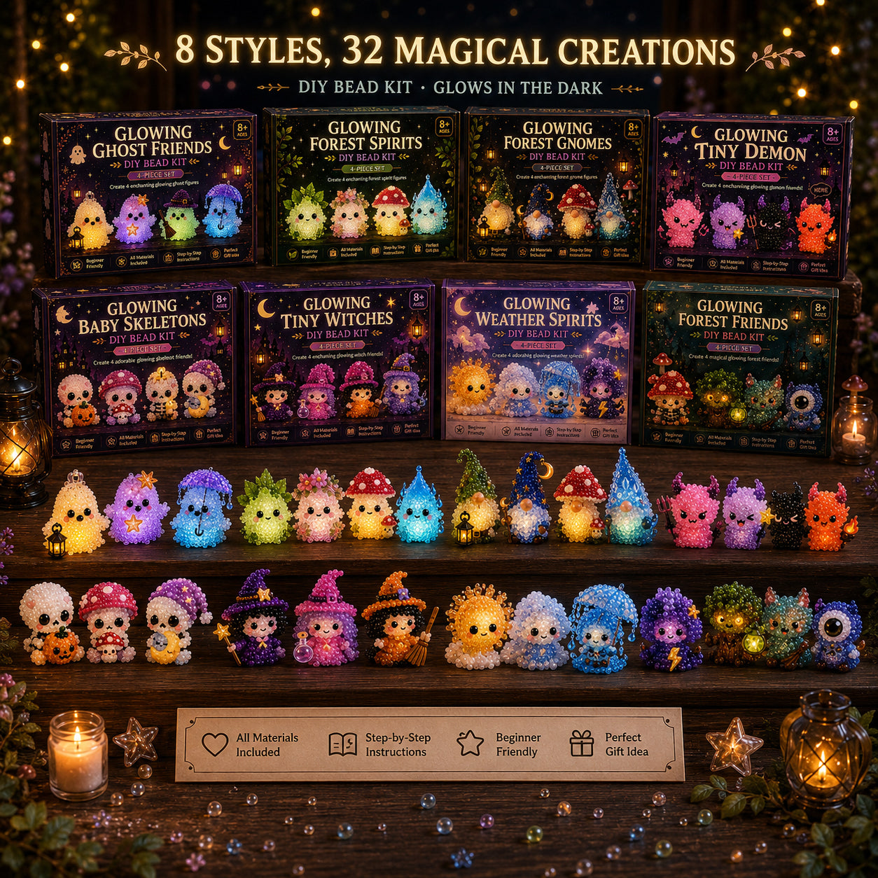 Glowing Fantasy Spirits DIY Bead Kit Series✨