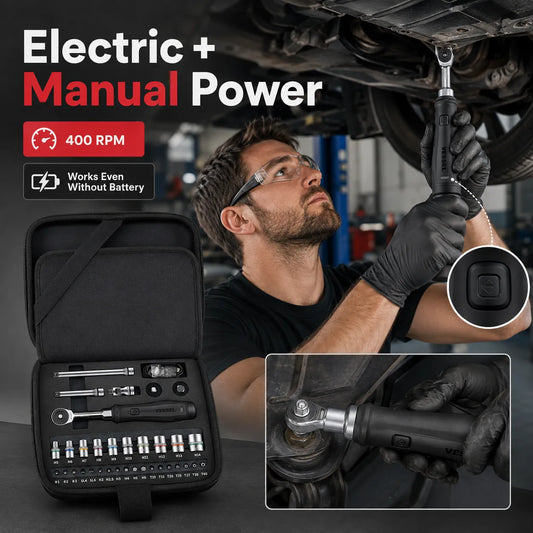 Electric & Manual Dual‐Mode Ratchet Wrench High‐Torque Power Tool For Workshop Repair & Household Fastening Work