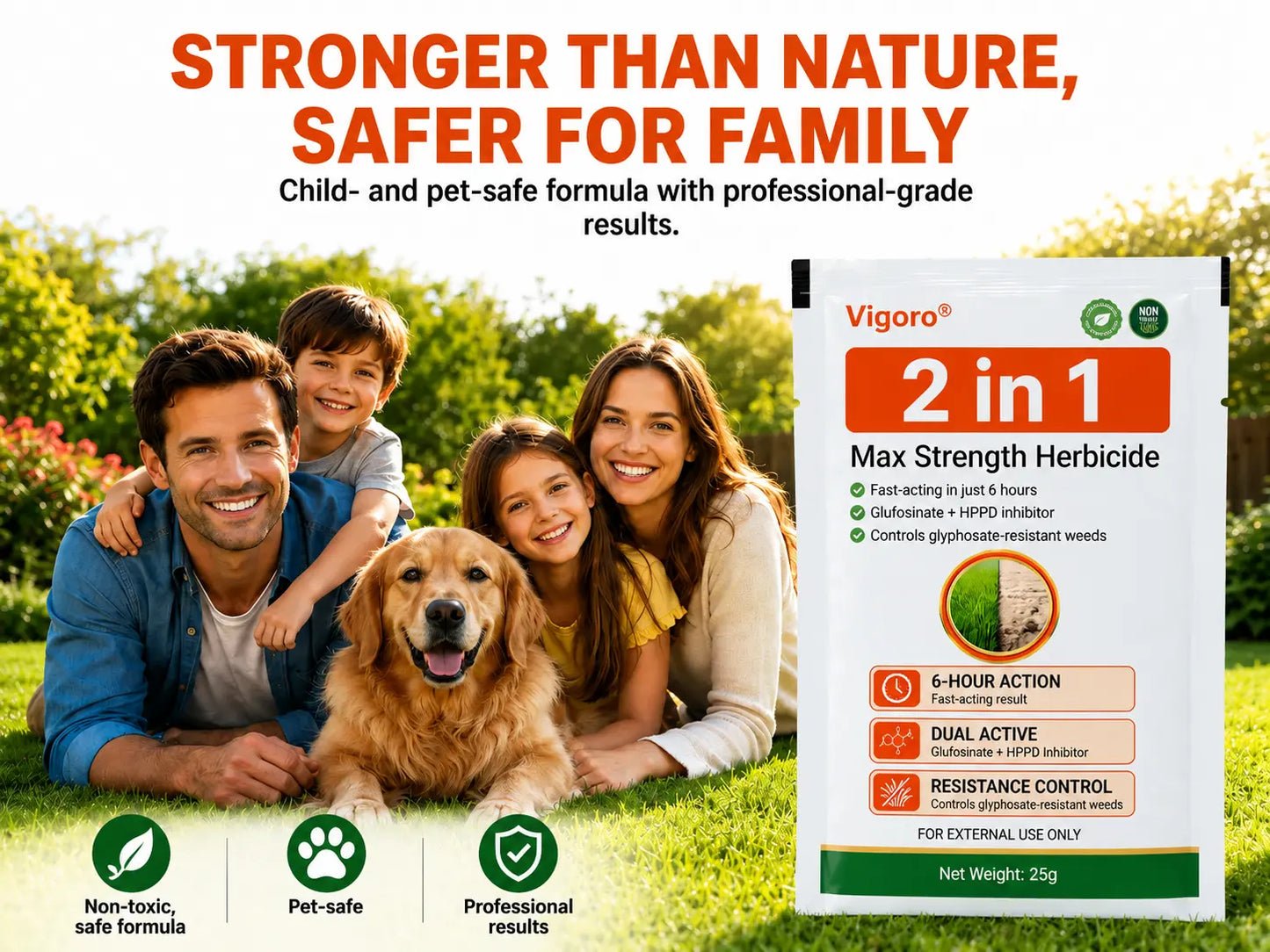 🔥Advanced 2-in-1 Pro+ Herbicide | Upgraded Formula for 6-Hour Rapid Kill, Root Eradication & Destroys Glyphosate-Resistant Weeds
