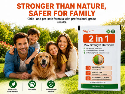 🔥Advanced 2-in-1 Pro+ Herbicide | Upgraded Formula for 6-Hour Rapid Kill, Root Eradication & Destroys Glyphosate-Resistant Weeds