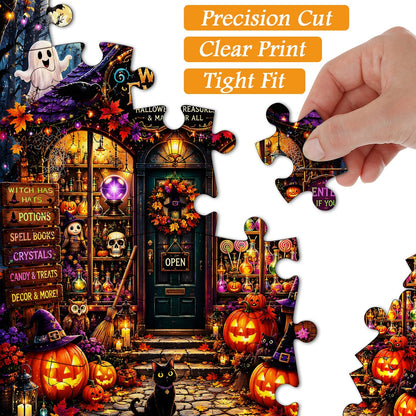 Create, Learn, and Enjoy Halloween Together with a Hands-On Puzzle Craft 🎃👨‍👩‍👧‍👦✨