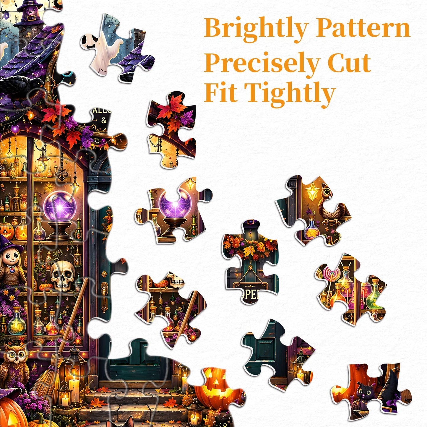 Create, Learn, and Enjoy Halloween Together with a Hands-On Puzzle Craft 🎃👨‍👩‍👧‍👦✨