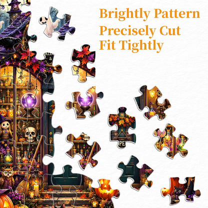 Create, Learn, and Enjoy Halloween Together with a Hands-On Puzzle Craft 🎃👨‍👩‍👧‍👦✨