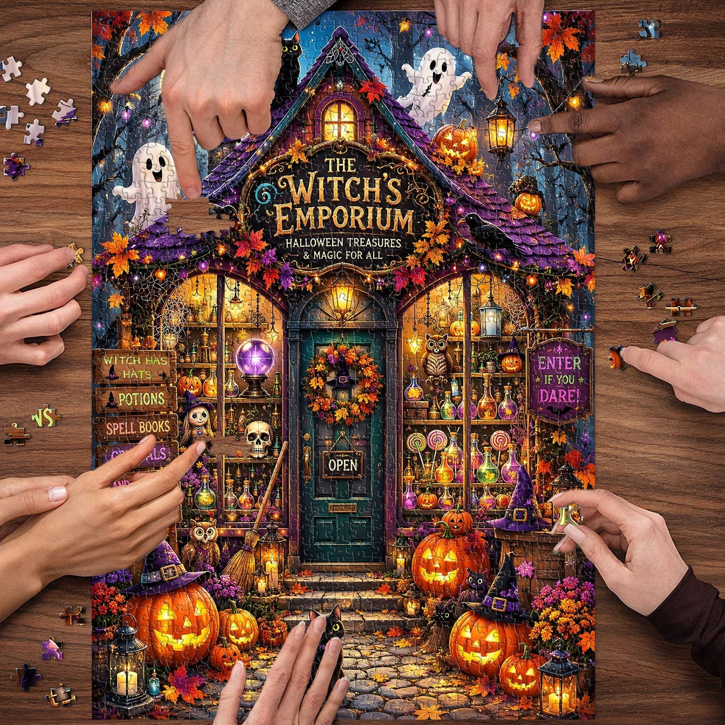 Create, Learn, and Enjoy Halloween Together with a Hands-On Puzzle Craft 🎃👨‍👩‍👧‍👦✨