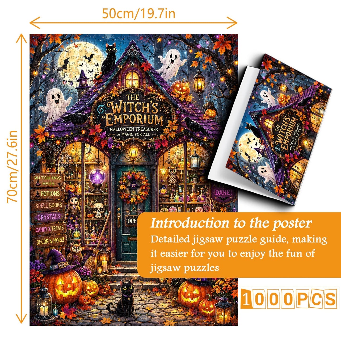 Create, Learn, and Enjoy Halloween Together with a Hands-On Puzzle Craft 🎃👨‍👩‍👧‍👦✨