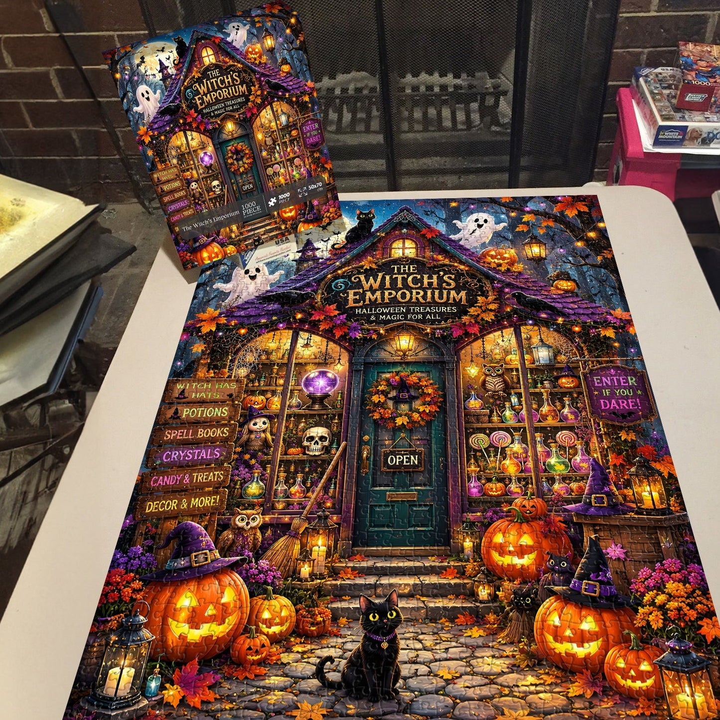 Create, Learn, and Enjoy Halloween Together with a Hands-On Puzzle Craft 🎃👨‍👩‍👧‍👦✨