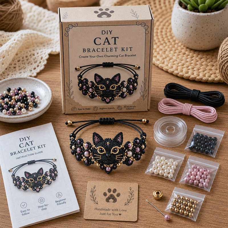 DIY Beaded Bracelet Making Kit 💎✨ – Relaxing Jewelry Craft Set for Beautiful Handmade Bracelets