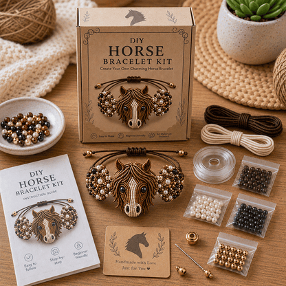 DIY Beaded Bracelet Making Kit 💎✨ – Relaxing Jewelry Craft Set for Beautiful Handmade Bracelets