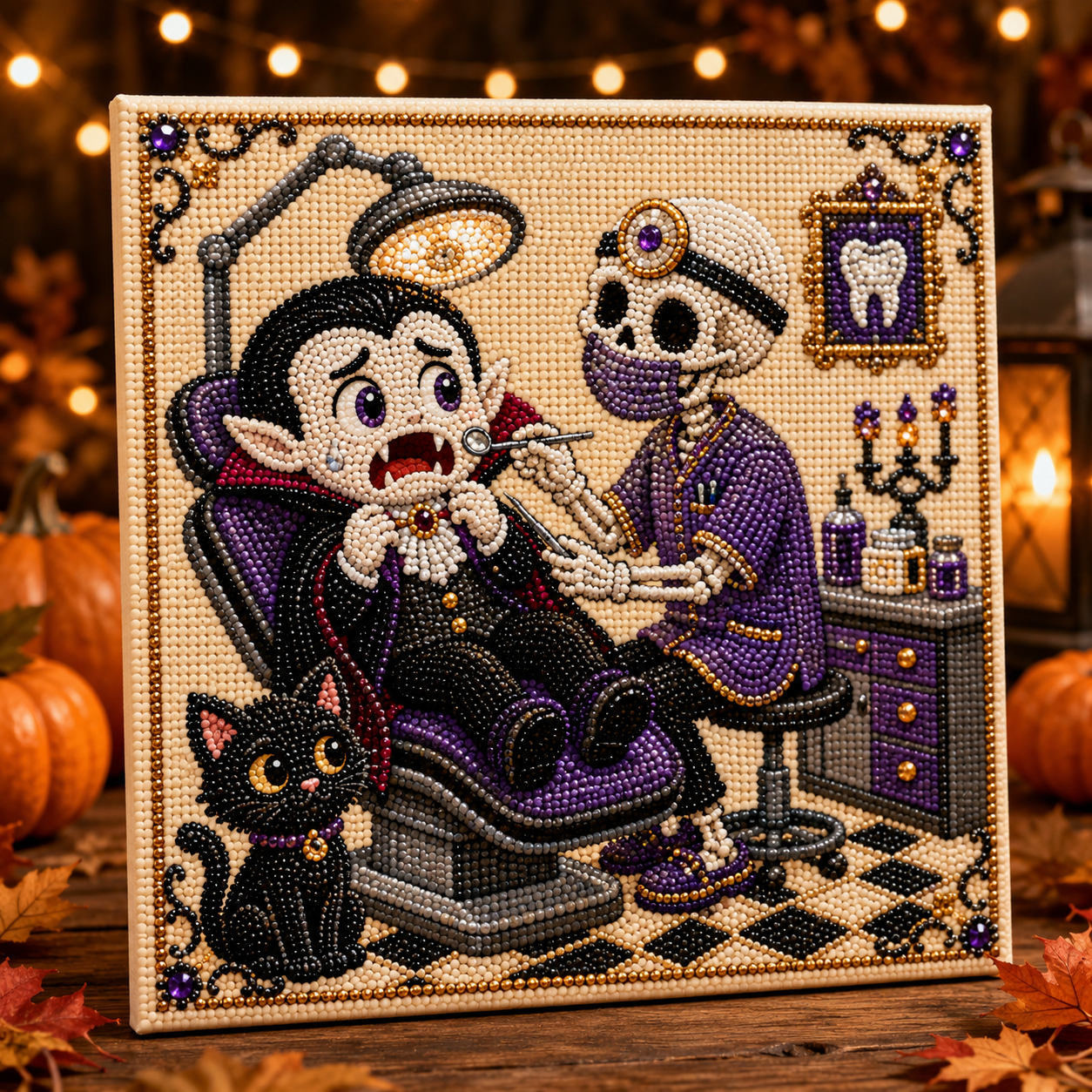🎃 Absurd Halloween Moments Pearl Art Kit 👻🎃 – Spooky‑Cute DIY Beaded Wall Art