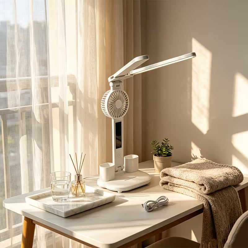 Multifunctional Fan Desk Lamp