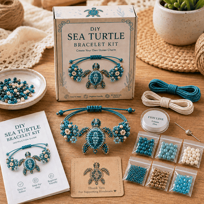 DIY Beaded Bracelet Making Kit 💎✨ – Relaxing Jewelry Craft Set for Beautiful Handmade Bracelets