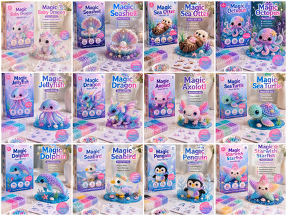 🔥Last Day BUY 3 GET 1 FREE🐚 12 Magical Ocean Friends DIY Kit – Create Your Own Adorable Sea Creatures!