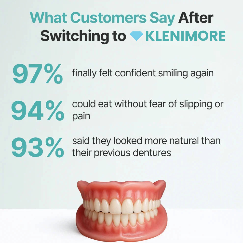 🎅CHRISTMAS HOT SALE-🏆Ends Today: 70% OFF! 🦷 Custom-Fit Dentures That Let You Eat, Talk & Smile With Confidence