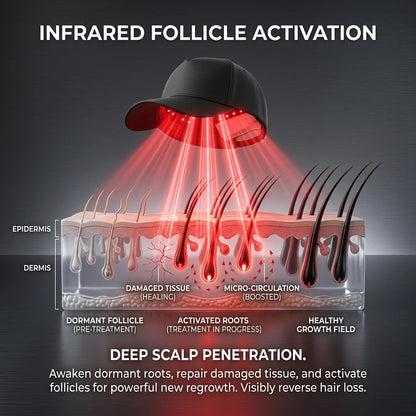 🔥 Power Red Light Therapy Cap🔥 | Reverse Thinning Hair Completely Infrared Hair Growth Cap