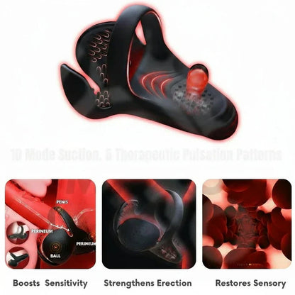 💥New on sale 2026 💞 Vibrating Electric Male Masturbation Lock Ring (Charging)