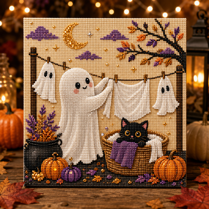 🎃 Absurd Halloween Moments Pearl Art Kit 👻🎃 – Spooky‑Cute DIY Beaded Wall Art