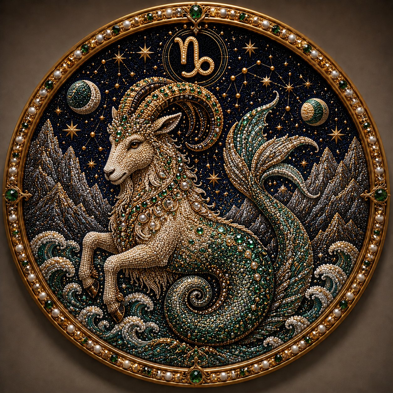 🔥 LAST DAY 49% OFF – ✨ Premium 3D Pearl 12 Zodiac Signs Art Kit | Luxury Flocked Canvas with Scratch-Resistant Non-Fading Pearl Beads DIY Handmade Astrology Decor ♈🌙💎