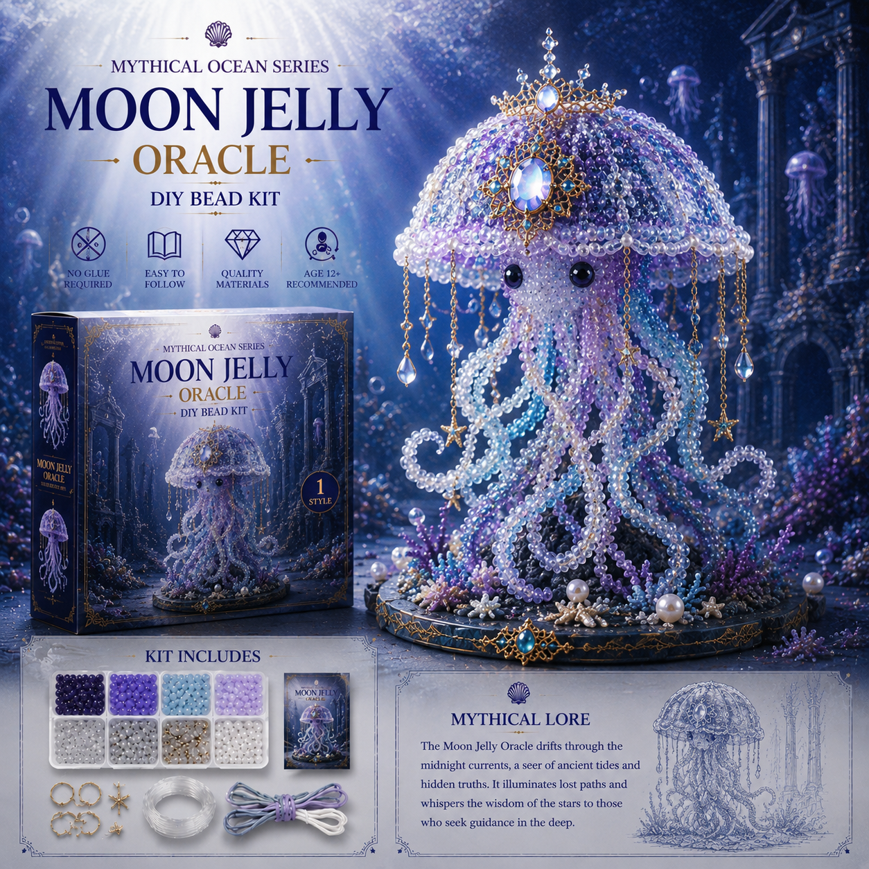 🔥Last Day: BUY 3 GET 1 FREE🌊 Mythical Ocean DIY Bead Kit