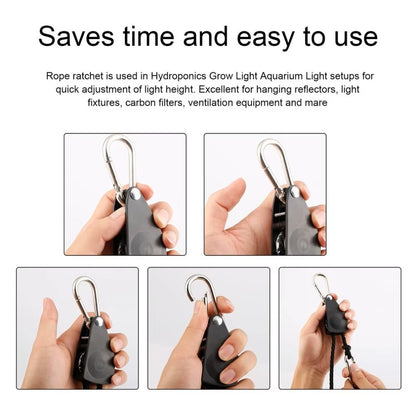 1/8 Inch Adjustable Rope Ratchet Hanger (2-Pack)