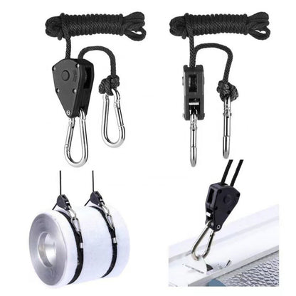 1/8 Inch Adjustable Rope Ratchet Hanger (2-Pack)