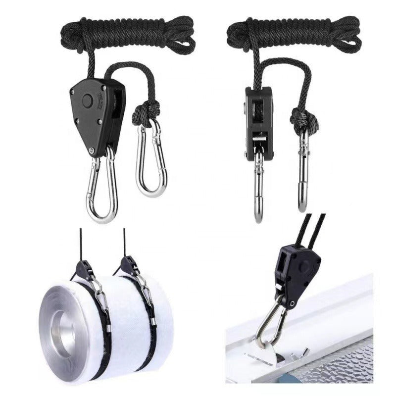 1/8 Inch Adjustable Rope Ratchet Hanger (2-Pack)