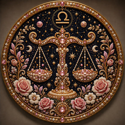 🔥 LAST DAY 49% OFF – ✨ Premium 3D Pearl 12 Zodiac Signs Art Kit | Luxury Flocked Canvas with Scratch-Resistant Non-Fading Pearl Beads DIY Handmade Astrology Decor ♈🌙💎