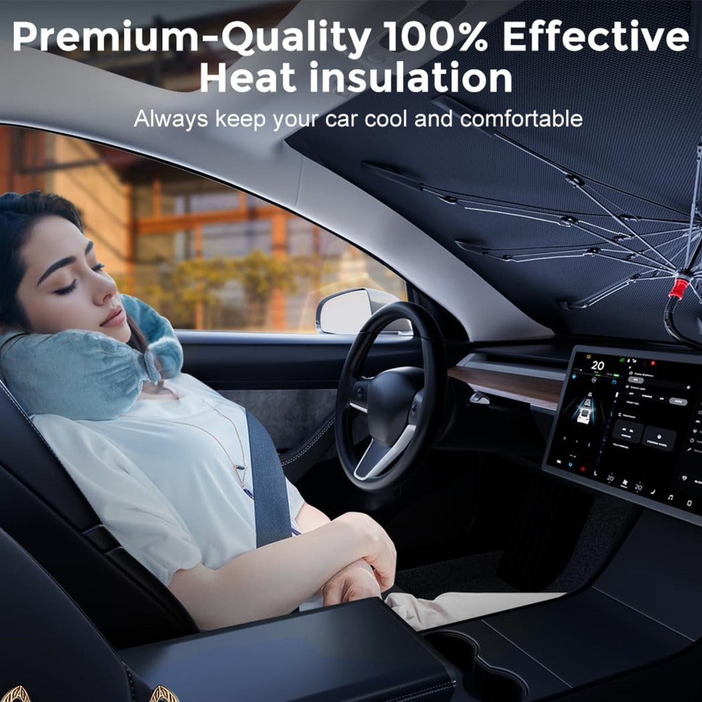 Foldable Car Windshield Sun Shade Umbrella