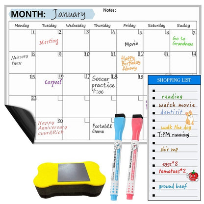 Magnetic Fridge Calendar Board Set