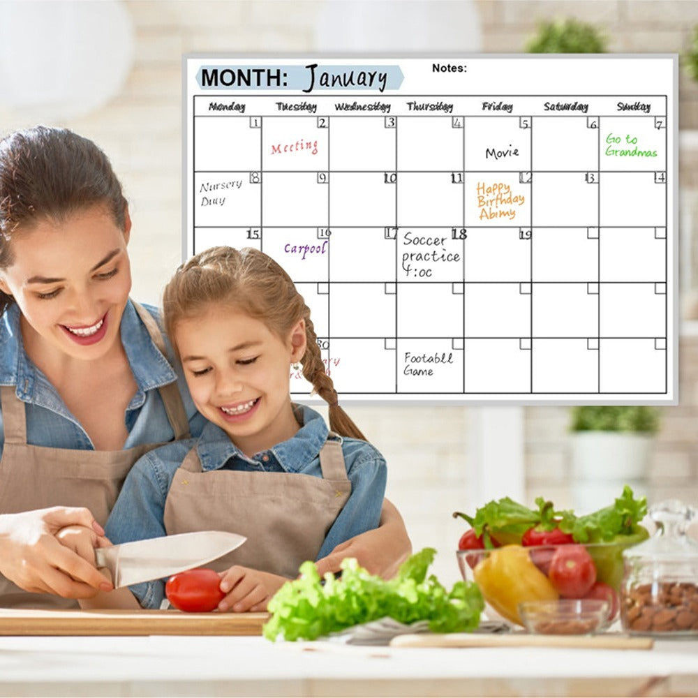 Magnetic Fridge Calendar Board Set