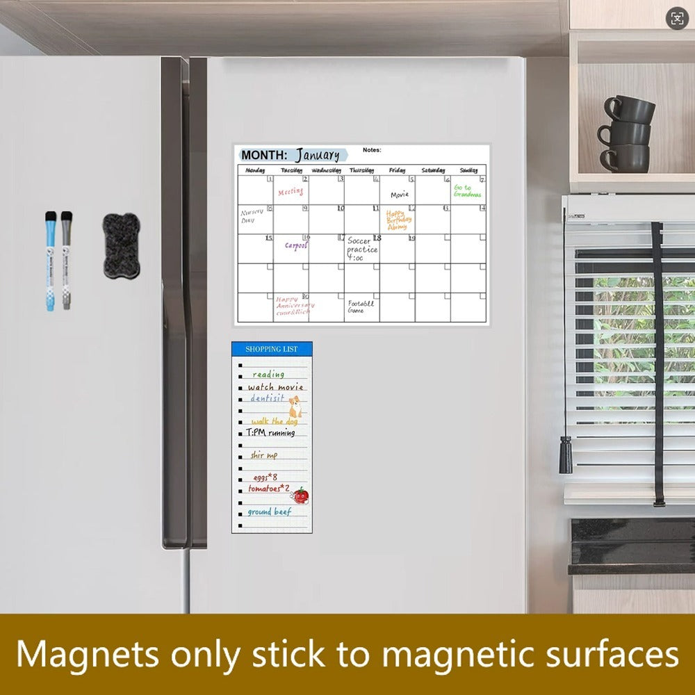 Magnetic Fridge Calendar Board Set