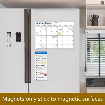 Magnetic Fridge Calendar Board Set