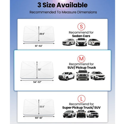 Foldable Car Windshield Sun Shade Umbrella