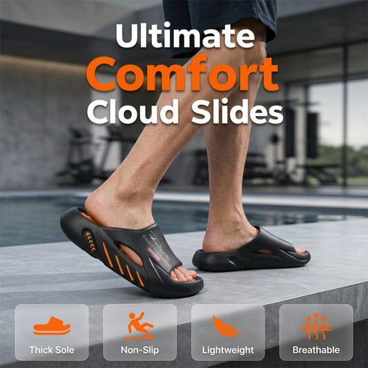 🥳SUMMER HOT SALE🥳💞50K+ SOLD!💥30% OFF! 🔥Non-Slip Thick Sole Cloud Slides for Men