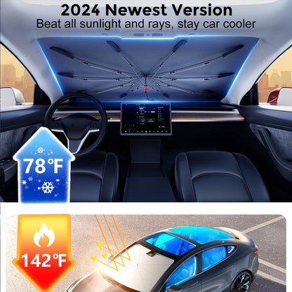 Foldable Car Windshield Sun Shade Umbrella