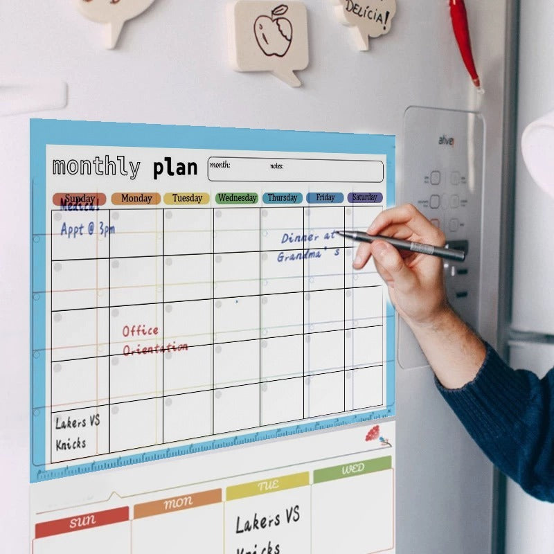 Magnetic Fridge Calendar Board Set
