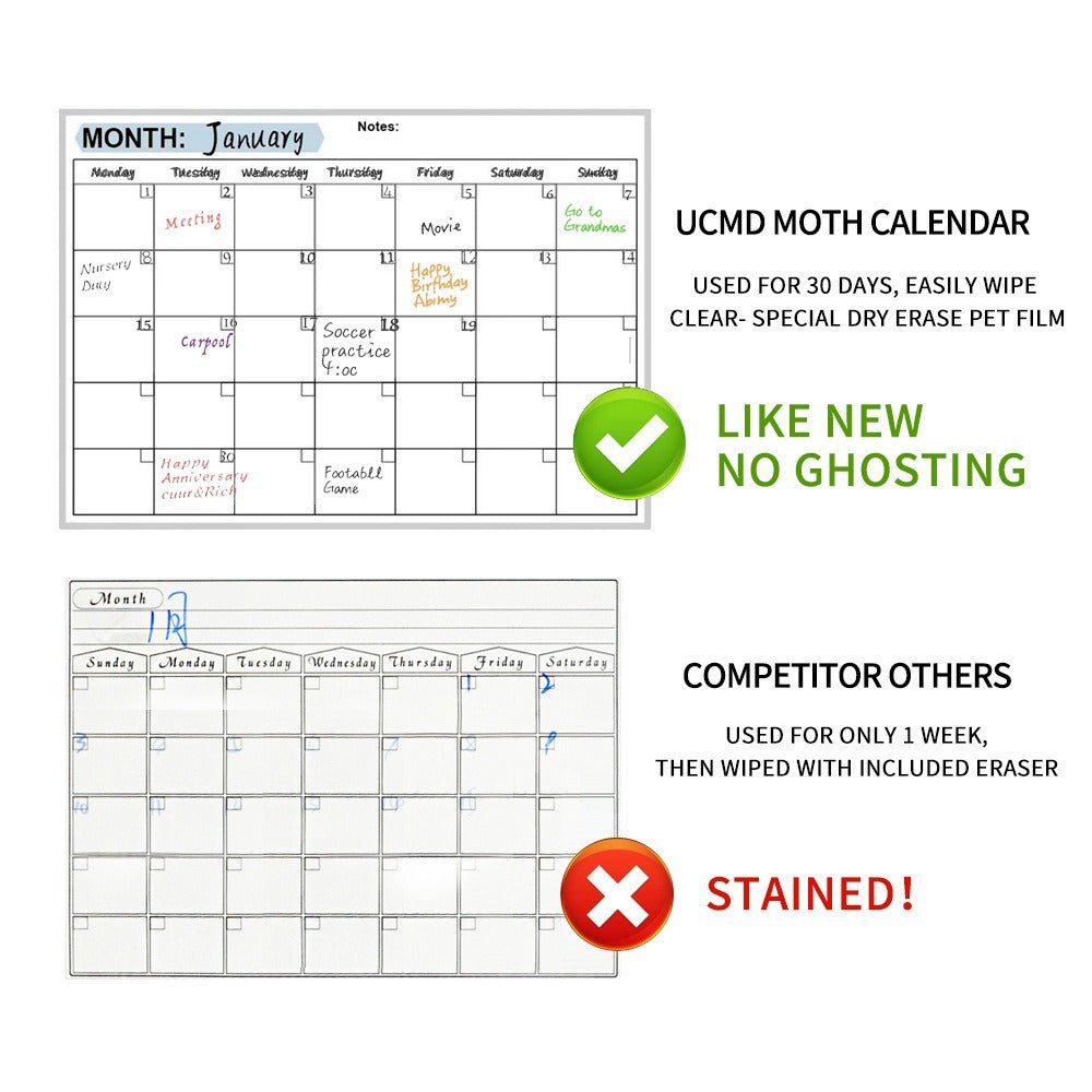 Magnetic Fridge Calendar Board Set
