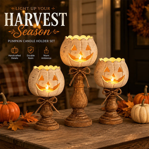 🕯️ Create the coziest autumn atmosphere in your home: Pumpkin Candlestick 🎃