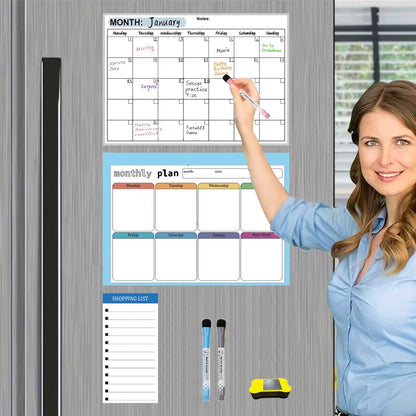 Magnetic Fridge Calendar Board Set