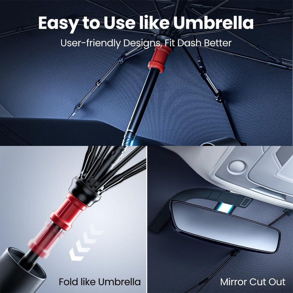 Foldable Car Windshield Sun Shade Umbrella