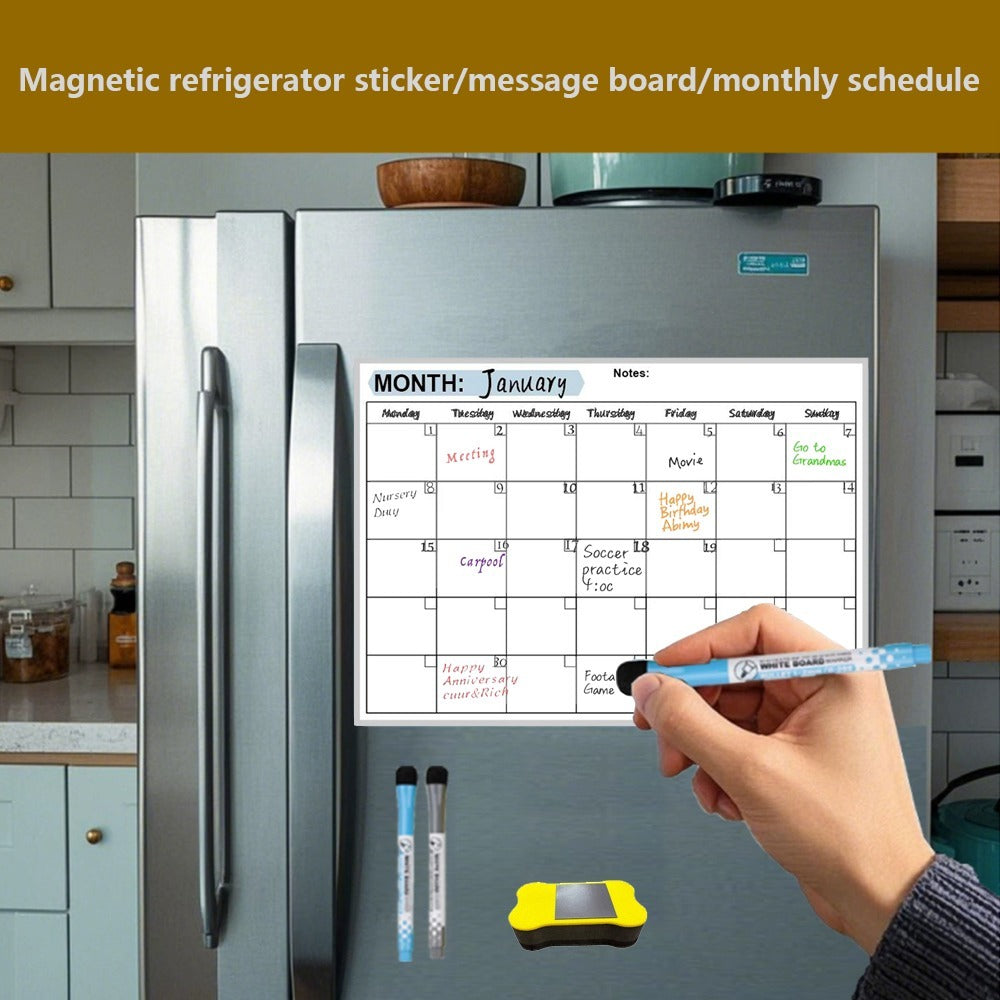 Magnetic Fridge Calendar Board Set